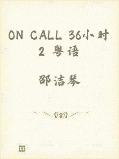 ON CALL 36小时2 粤语